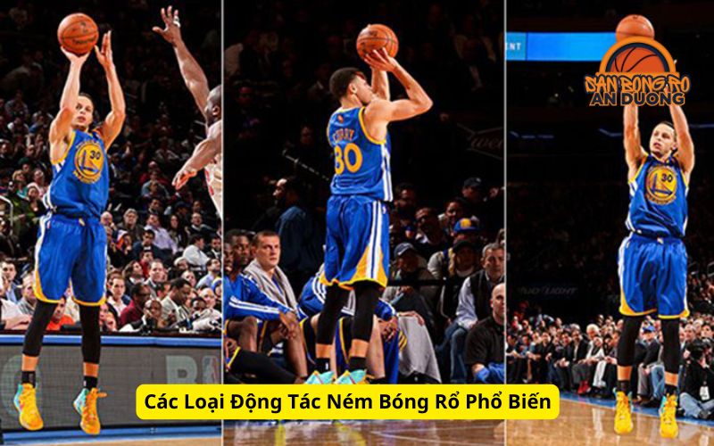 Các Loại Động Tác Ném Bóng Rổ Phổ Biến