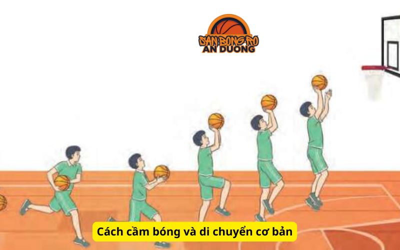 Cách cầm bóng và di chuyển cơ bản