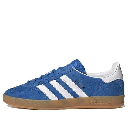 Giày adidas Gazelle Indoor Blue Bird Gum H06260 góc chính diện