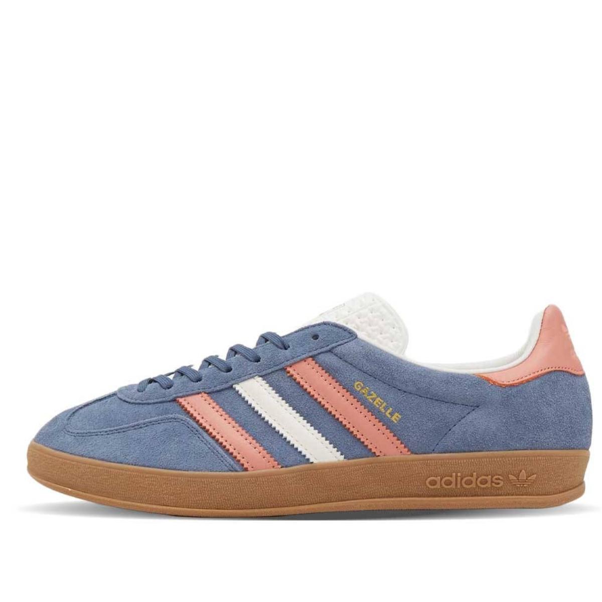 Giày adidas Originals Gazelle Indoor Blue Blink Sand Strata IG1640 phối màu xanh cát