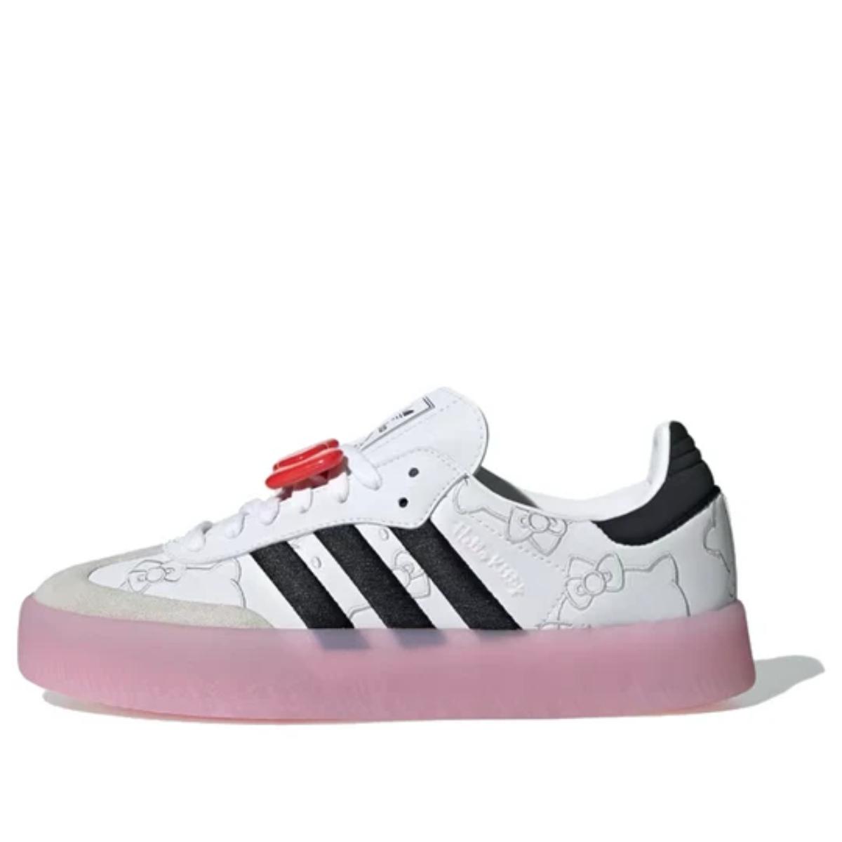 Giày adidas x Hello Kitty Sambae White Black Clear Pink IG4450